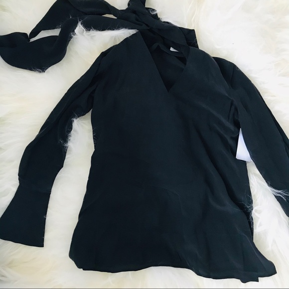 EQUIPMENT Femme Jacqueleen Tie Neck Silk Blouse - Picture 4 of 6